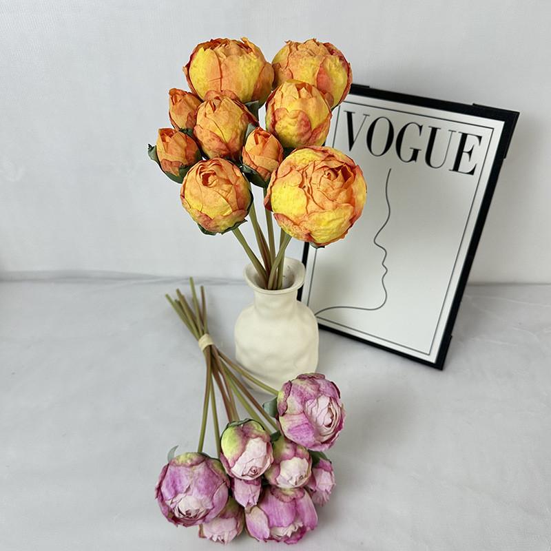 Peony Artificial Flower Bouquet For Wedding Photography And Home Decor