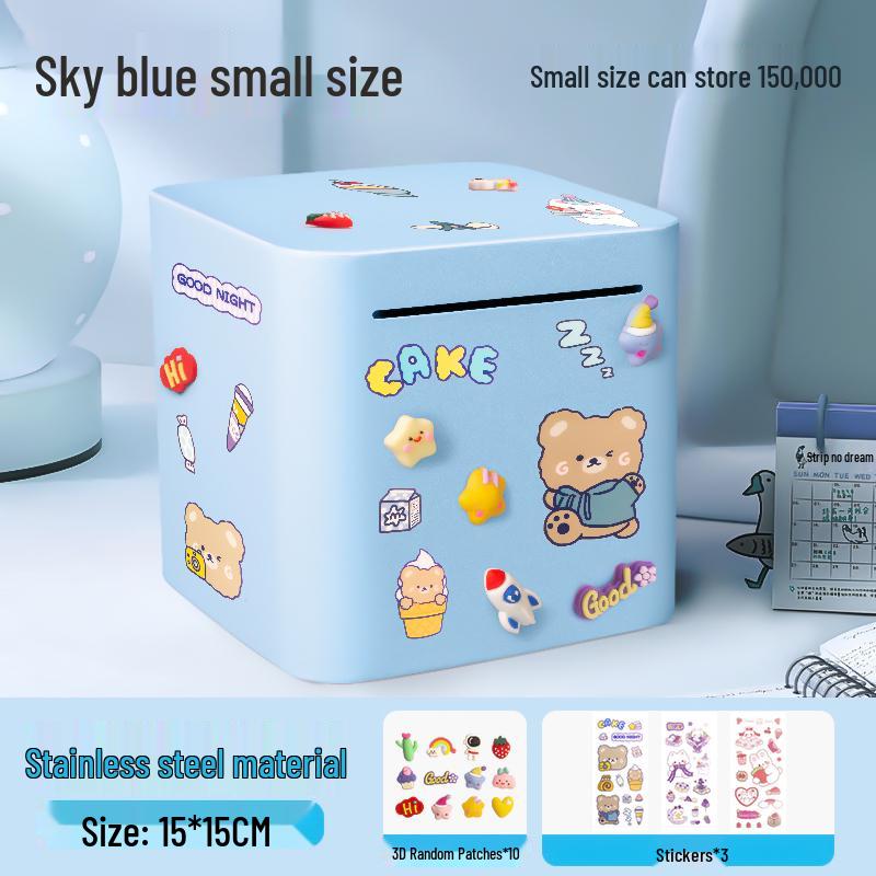 Stainless Steel 2025 Piggy Bank: Secure Savings Jar for Boys and Girls