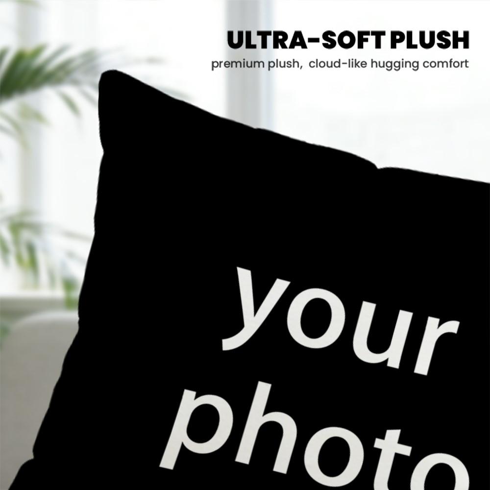 1Pc Personalized Custom Pillowcase Featuring Your Design Image Text, Soft Skin-Friendly Comfortable Pillow Cover for Home Living Room