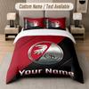 Custom Bedding Set SC Freiburg FC Pattern, Print Name Text 1 Duvet Cover Plus 2 Pillowcases Home Textile
