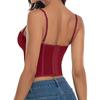 Women's Push-Up Corset Top with Underwire, Lace and Slimming Boning for Shapewear