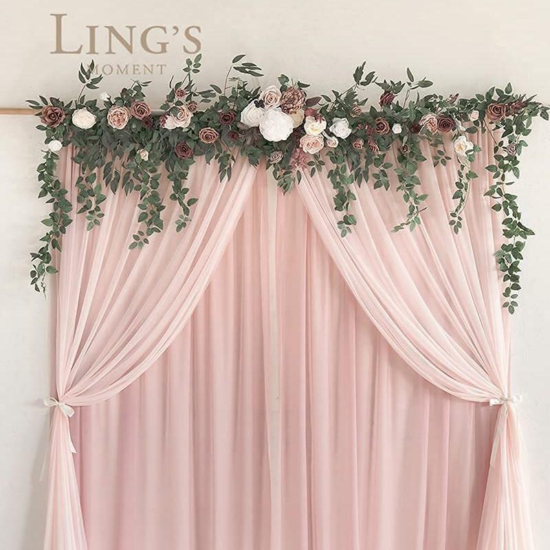 The Same Eucalyptus Leaf Rose Vine Simulation Flower Rose Eucalyptus Leaf Vine Wedding Three-Piece Wreath