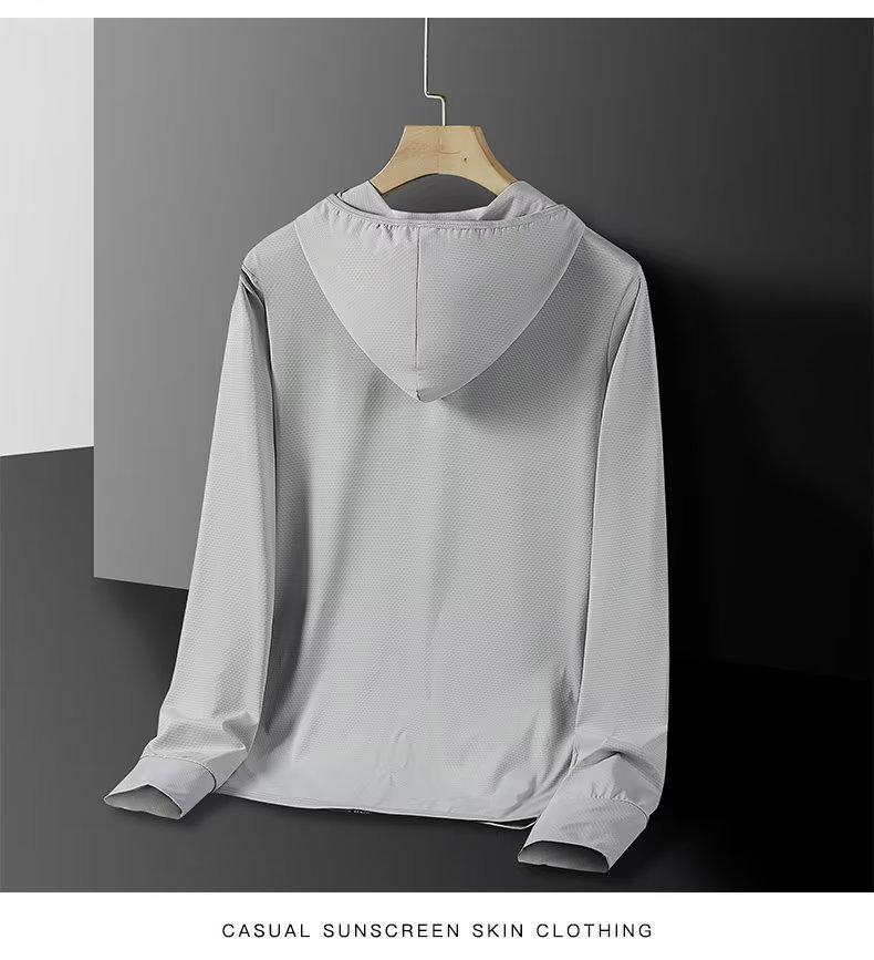 Unisex Ice Silk UV-Protection Summer Jacket - Lightweight, Cooling Sunblock Windbreaker