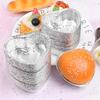Disposable Valentine's Day Cake Pan Mold Heart Shaped Muffin Pan with Lid Heart Food Packing Box Pudding Cup Mousse Cupcake Mold