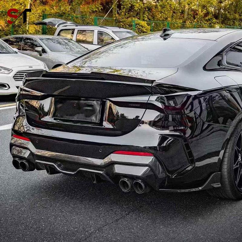 Carbon Fiber Rear Diffuser and Bumper Extensions for BMW 4 Series G22/G23 Coupe