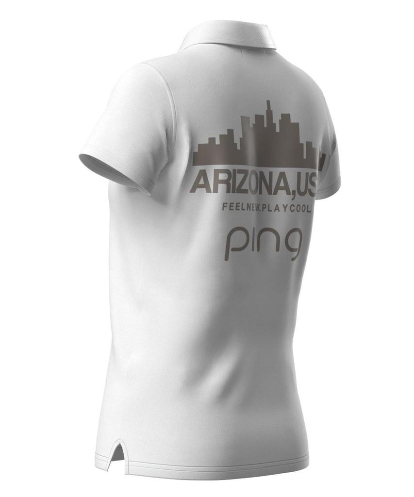 Ping Apparel Women's Short Sleeve Polo Shirt (Brand Logo, Stretch) / Golf / 622-4260806 030_White L