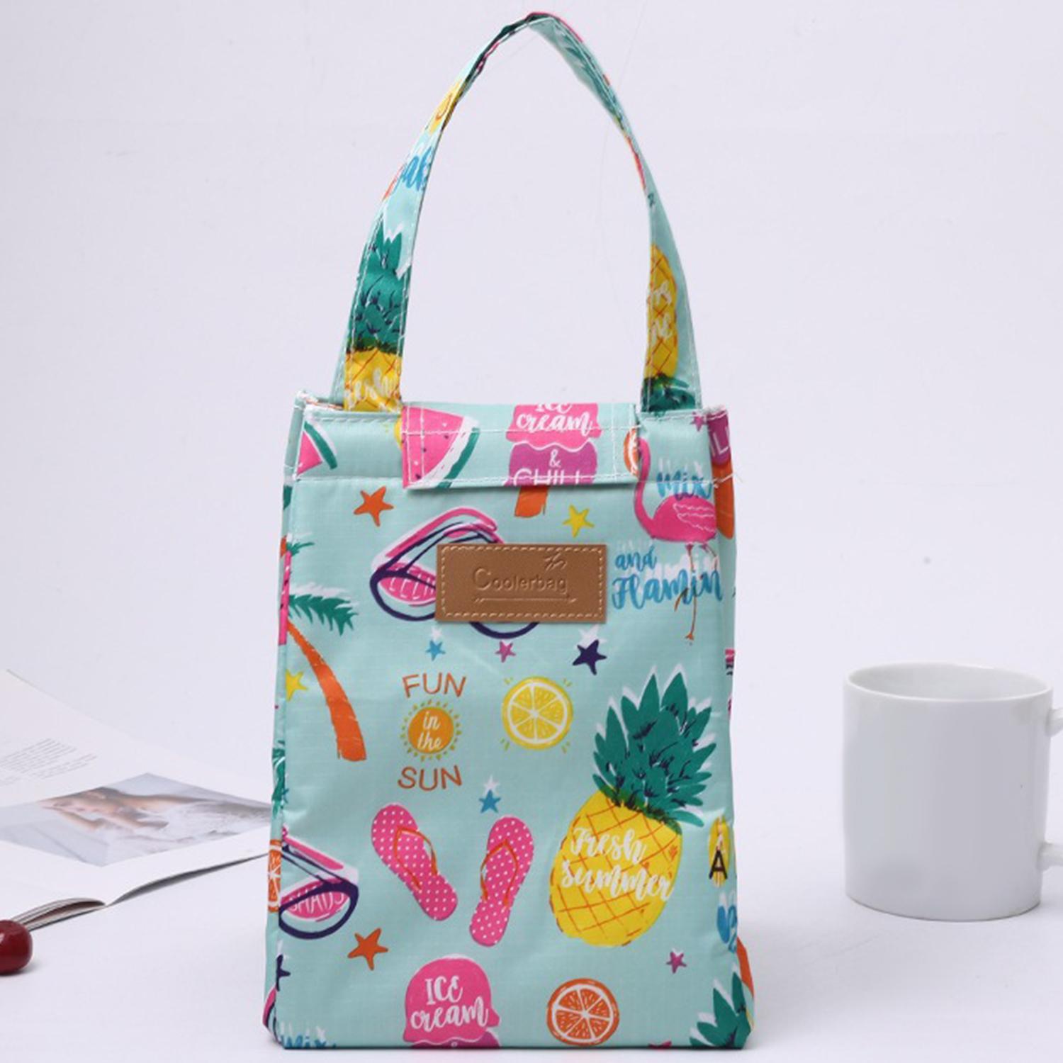 Mode Geïsoleerde Lunchtassen Voor Mannen Vrouwen Ontbijt Lunchbox Organizer Waterdicht Kamperen Voedsel Drank Koeltas Picknick Reizen