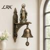 Christliche Hausaltar-Dekoration Unsere Liebe Frau von der Gnade Wandglocke, Katholischer Religiöser Glockenklang, Jungfrau Maria Vintage Stil Dekor Hängende Gebetsglocke für