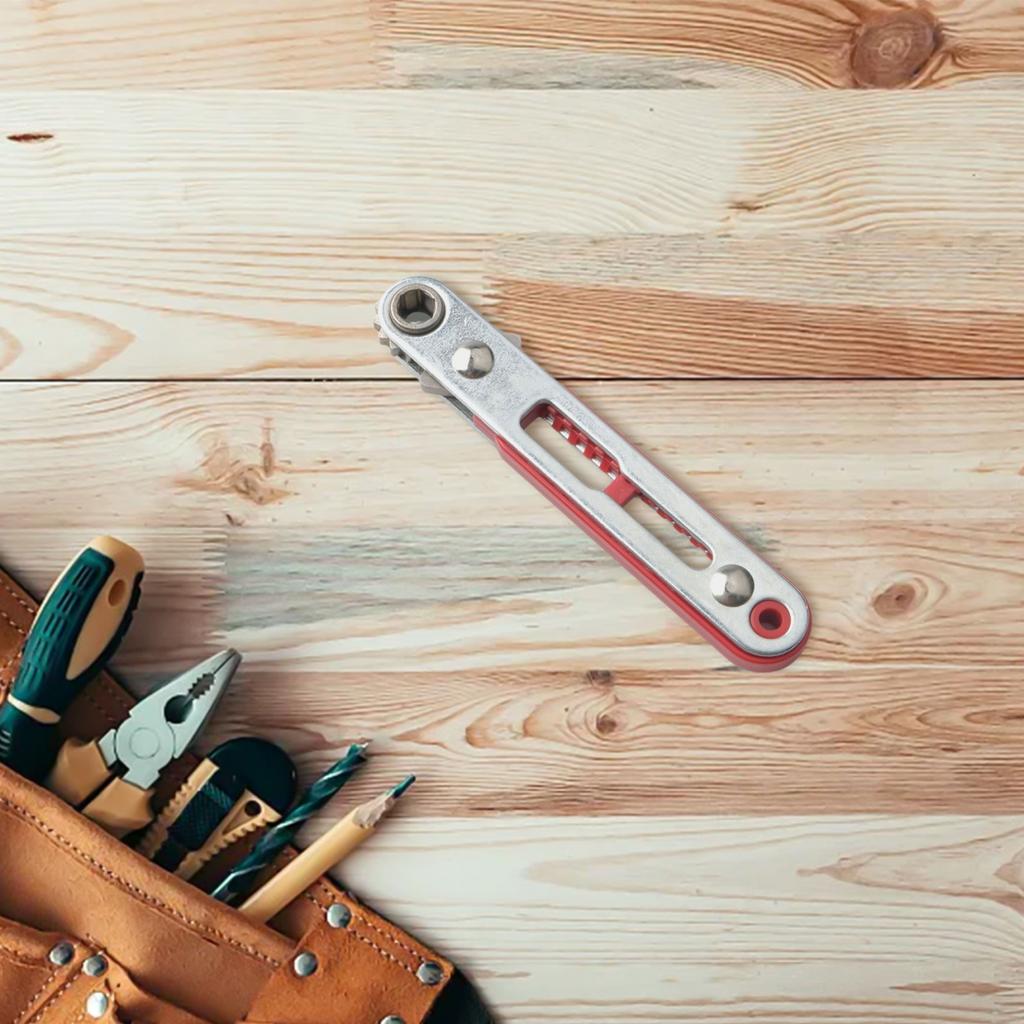 Compact Two Way Ratchet Screwdriver Set Corner Bend