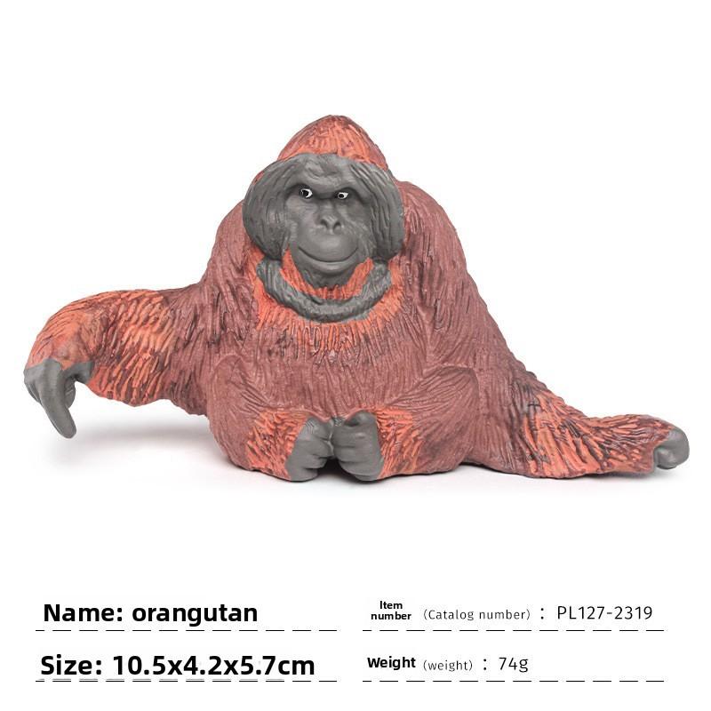 Realistic Gorilla Nature Scene Pvc Statue For Kids Educational Play