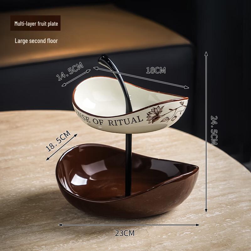 Elegant Multi-Tier Decorative Fruit and Snack Serving Tray