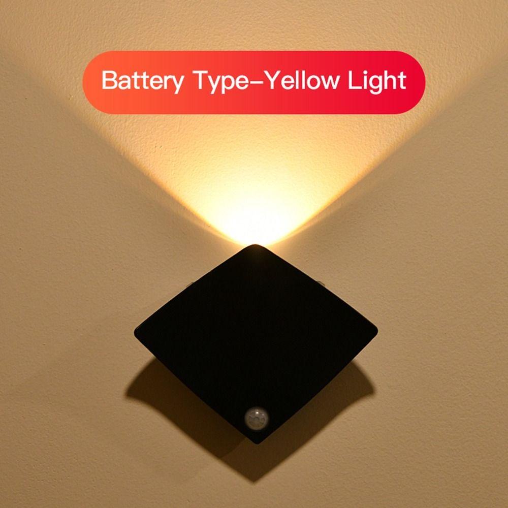 

LED Devil Fish Wall Lamp Motion Sensor Motion Sensor Wall Lamp Hallway Stairs WC Bedside black-C