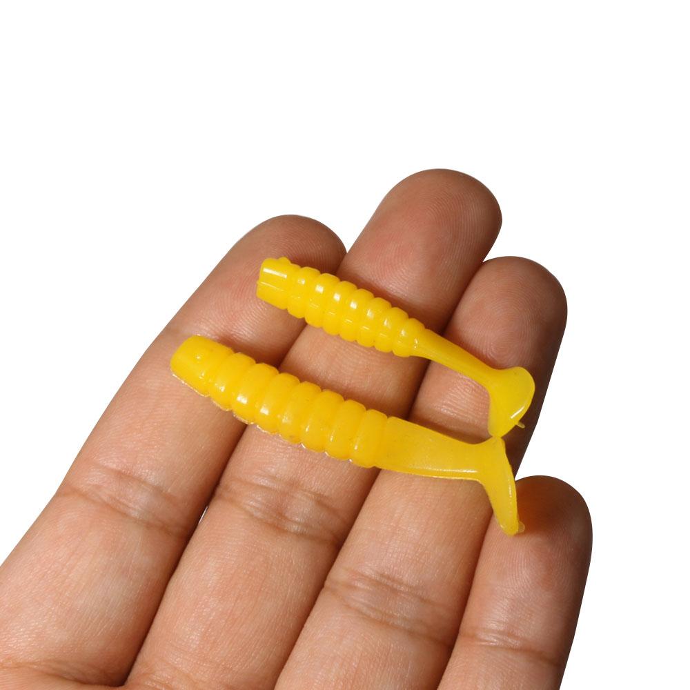 15 pièces/Leurre souple en silicone Pièce Appât artificiel 4cm/5CM 1g Articles pour la pêche Pêche en mer Rockfishing Swimbait Wobblers