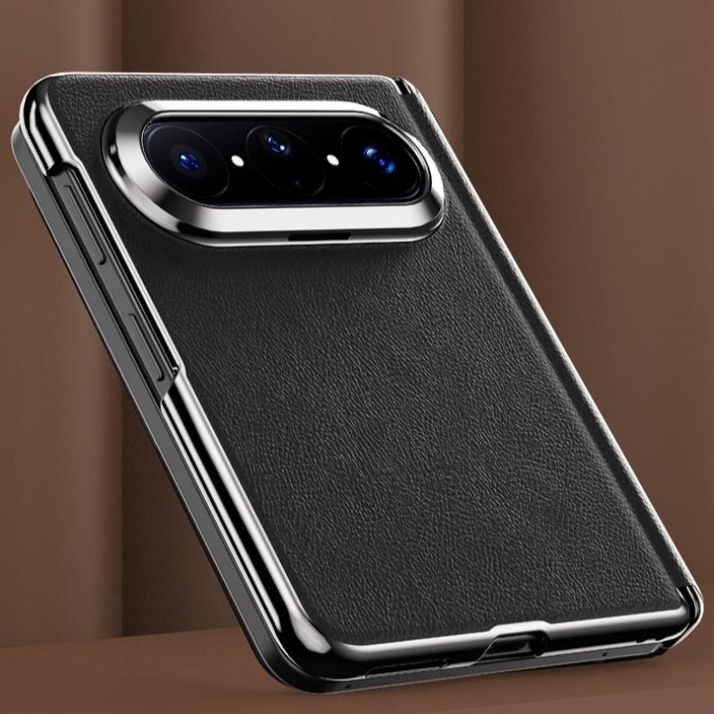 For Huawei Pura X Max Case Magnetic 360° Ring For MagSafe Leather Phone Cover Equipped With Central Hinge Protection Shell
