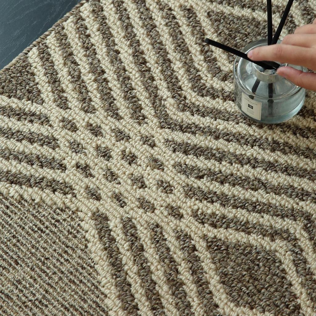 Nordic Style Dustproof Entrance Mat: Double-Layer Woven Polypropylene, Wear-Resistant, Sand-Scraper Hallway Floor Mat.