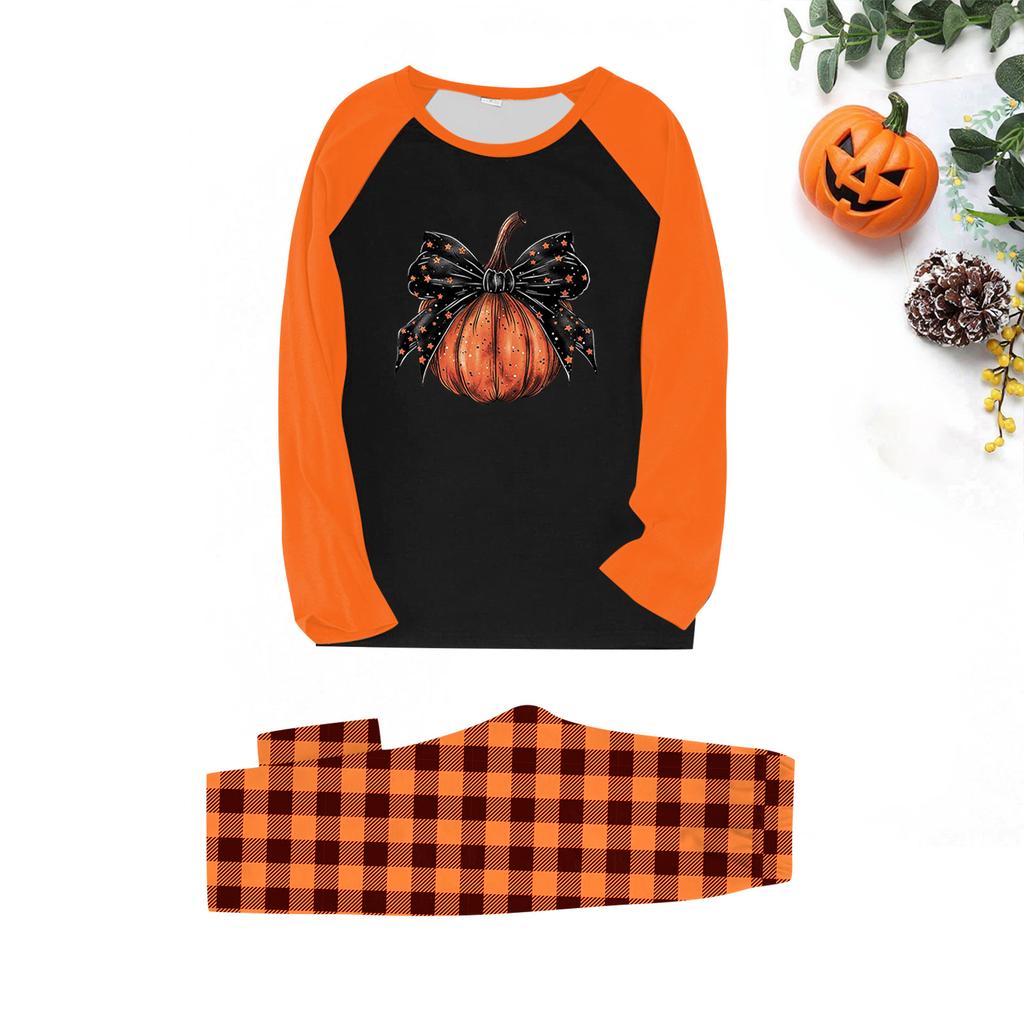 Halloween Tag Drucke Familie Passend Langarm Tops+Hosen Set Familie Passende Sets