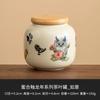 Barattolo Europeo in Ceramica con Coperchio Fiori Dipinti a Mano per Decorazione Tavolo Contenitore Ermetico per Tè Dispenser per Cereali da Cucina