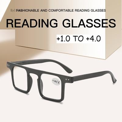 New Anti-blue Light Reading Glasses for Men and Women Square Frame High-end Classic Reading Glasses Eye Glass Frame for Men