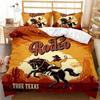 Western Cowboy Bedding Set,Duvet Cover Comforter Bed Set Quilt Cover Pillowcase,King Queen Twin Size Boys Girls Adultse