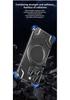 Magnetic Rotating Stand Case for iPhone 15 Pro Max and iPhone 14: Transparent Battle Armor Design