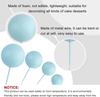 32Pcs Blue Gold Ball  Mini Balloons Foam Balls Cake Picks Cake Topper Balls for Wedding Party Birthday Cake Topper Decorations