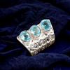 Sky Blue Topaz Gemstone 925 Sterling Silver Jewelry Handmade Fashionable Ring RR-20-9