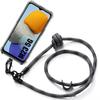 Case for Samsung Galaxy M23 5G - Reinforced Protection - Removable Lanyard - Grey - Flexible - Transparent