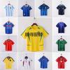 Retro Fußballtrikot Weltcup Edition Brasilien Mexiko Spanien Deutschland Argentinien Niederlande Heim Auswärts Fußballhemd