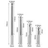Magnetic Bit Holder Set 60/75/100/150mm Extension Rod 1/4\" Hex Shank Set