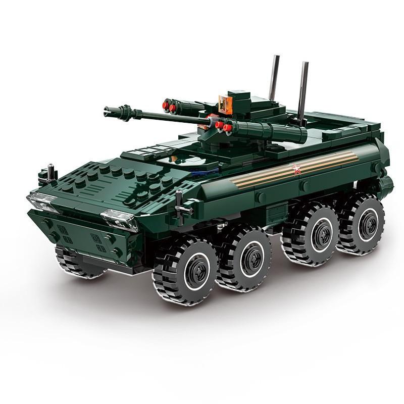 2024 Militär BOXER XM808 Panzerangriffsfahrzeug DANA M2 BTR-4 Infanterie-Kampfauto Modell Moderne Bausteine Ziegel Kinderspielzeug