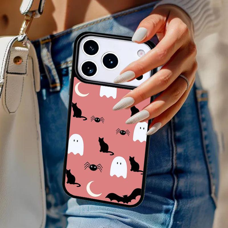 BOO Halloween Ghosts Phone Case For iPhone 17 Air 14 15 13 12 Max Cover For Apple 14 15 16 16e 11 Pro Max Plus Coque