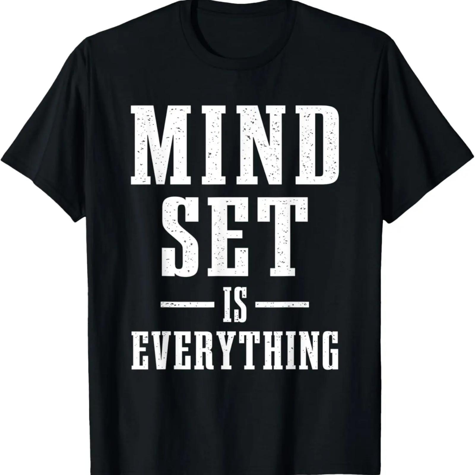 

Mind Set Is Everything Workout Exercise Motivation Hard Work T-Shirt XXXXXL чорний