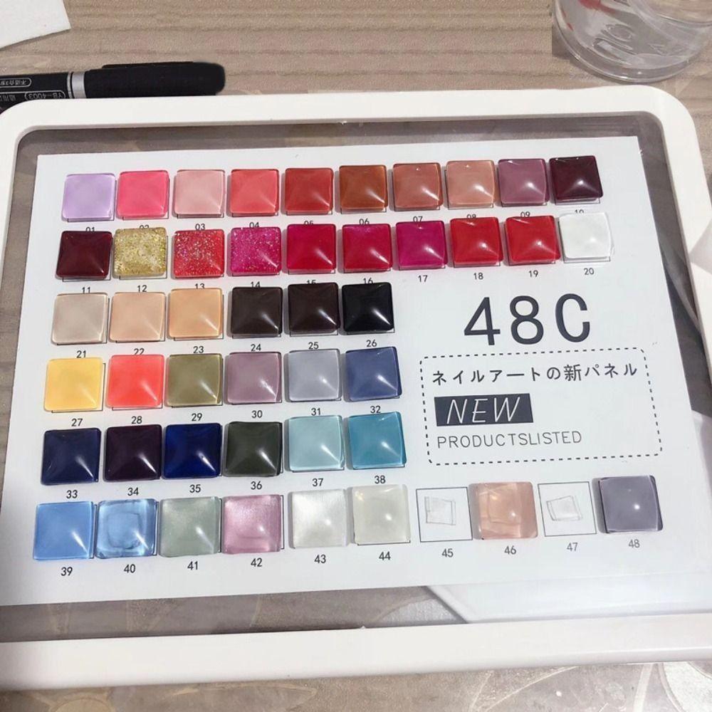 False Nail Color Board Nail Polish Color Card Nail Tips Display Stand Nail Color Display Chart
