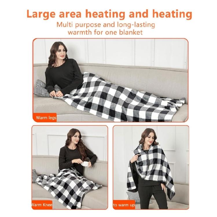 Lightweight Heated Shawl USB Powered Heating Pad 3-Gear Adjustable Scarf Warmth Neckerchief Capelet For Home Car Use