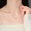 S925 Sterling Silver Heart Wing Freshwater Pearl Necklace: Elegant Women's Collarbone Chain with a High-End Fashion Feel