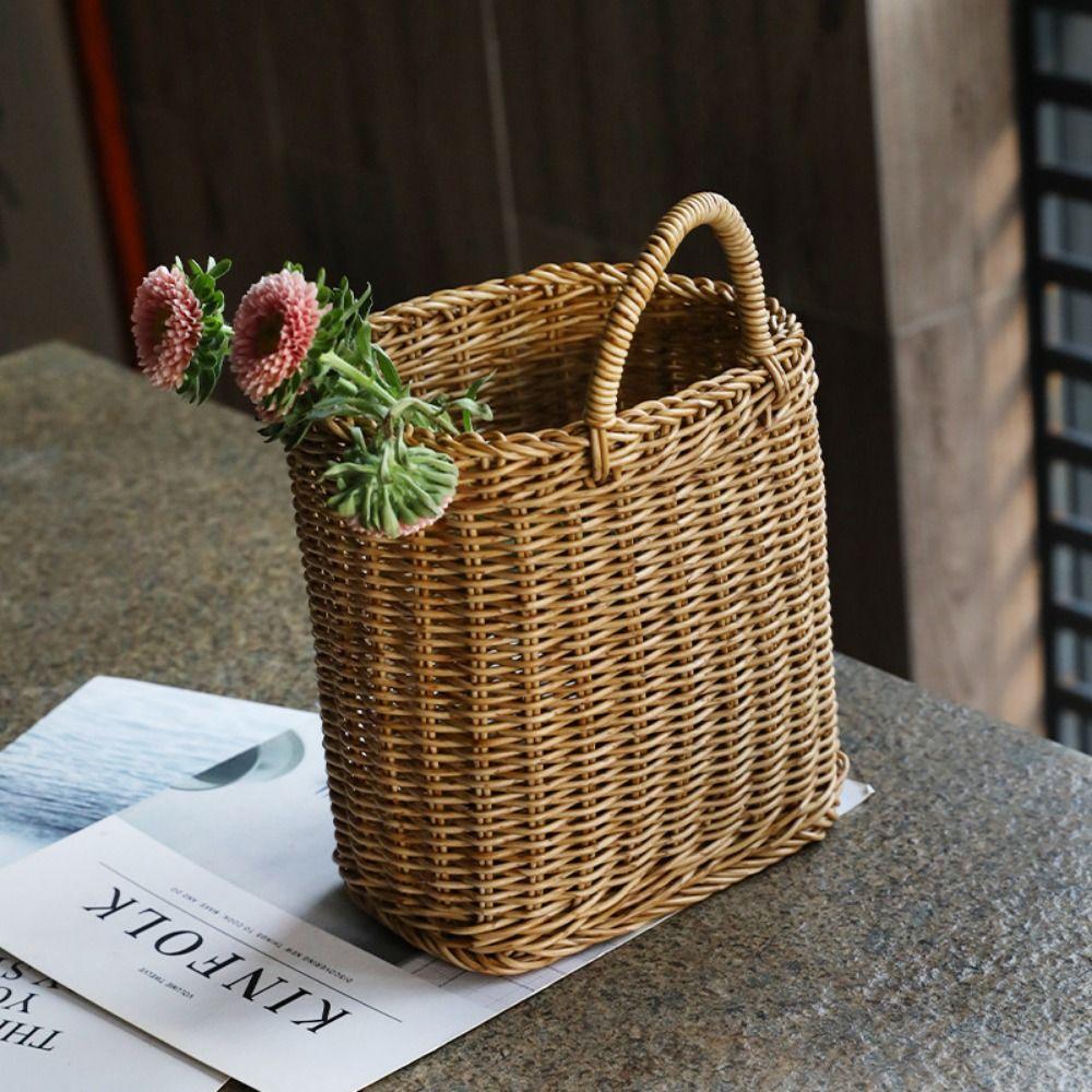 Plastic Vegetable Fruit Storage Baskets Hanging Wall Shelf Basket Garden Plant Baskets Home