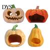 Fish Tank Landscaping Ornament Halloween Pumpkin Aquarium Hideout, Ghost Face Betta Reptile Accessories Hide Cave, Decorative Shrimp Hideaway for