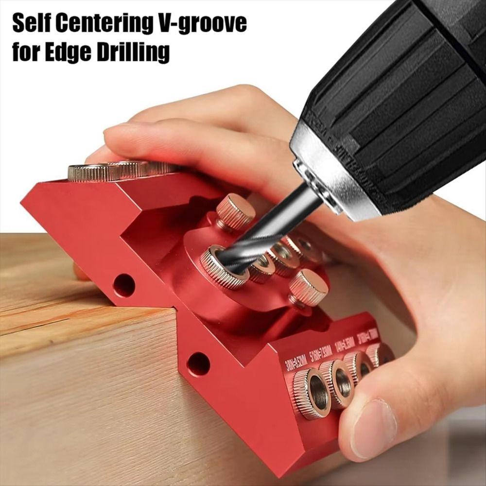 30/45/90 Degree Drill Hole Guide Jig Aluminum Zinc Zinc Alloy Woodworking Hole Drill  Wood Post