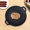 Outdoor Cookout Medizinischer Stein Grillplatte Karabiner Haushaltsgrillpfanne Runde Grillpfanne Pfanne Teppanyaki