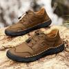 Fashion Autumn Outdoor Casual Leather Mens Shoes Retro Style Male Sneakers Adult Non-Slip Casual Desert Hiking Footwear Treking Shoes