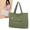 New Simple Casual Canvas Bag College Student Commuting Class Bag Female Lazy Wind Large Capacity Large Bag Female