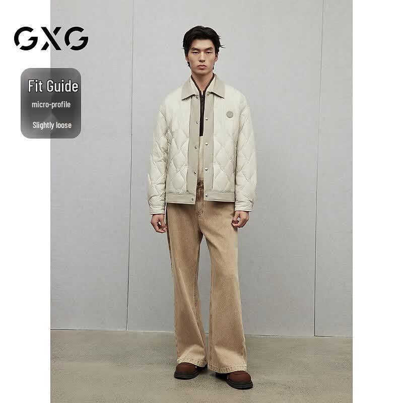 Veste doudoune légère style chemise pour homme GXG - Collection Hiver 2024