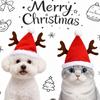 Festive Cute Reindeer Antler Pet Hat For Dog Cat