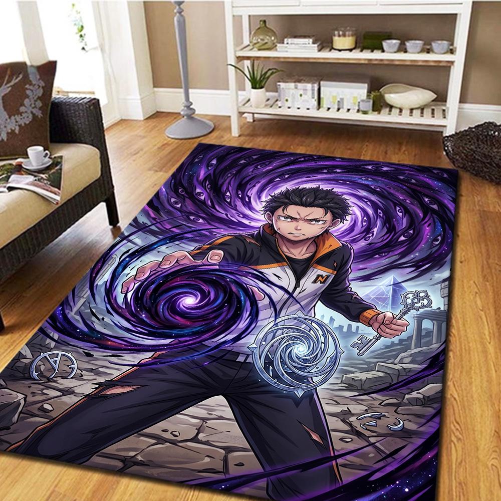 ReZero Carpet Floor Mat Gamer Bedroom Home Room Decor Washable Non Slip Large Area YUN6512