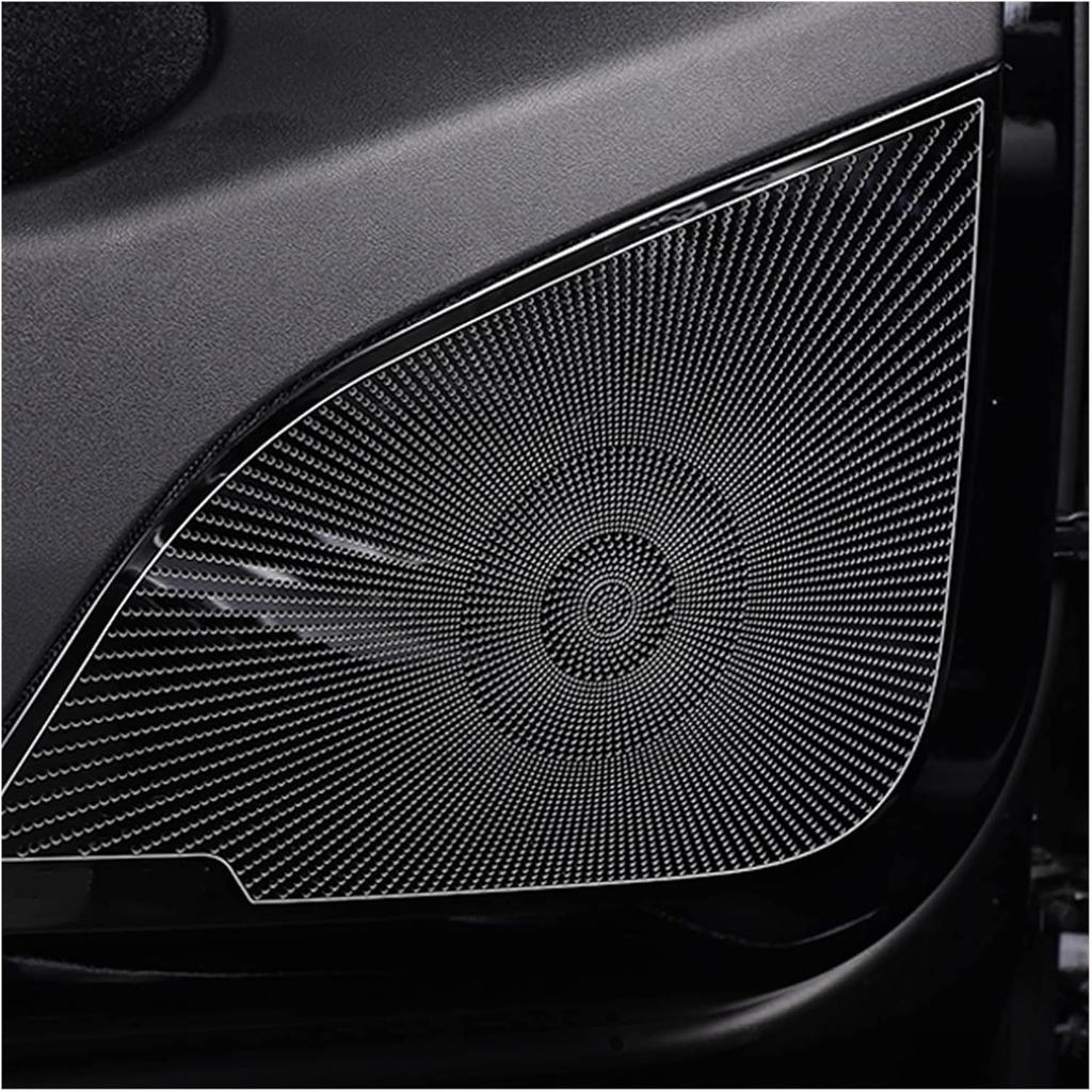 Compatible with Tesla Model Y 2021 2022 Interior Trim Car Audio Speaker Cover Sticker Door Loudspeaker Cover Under Seat Outlet Vent Trim (Color :