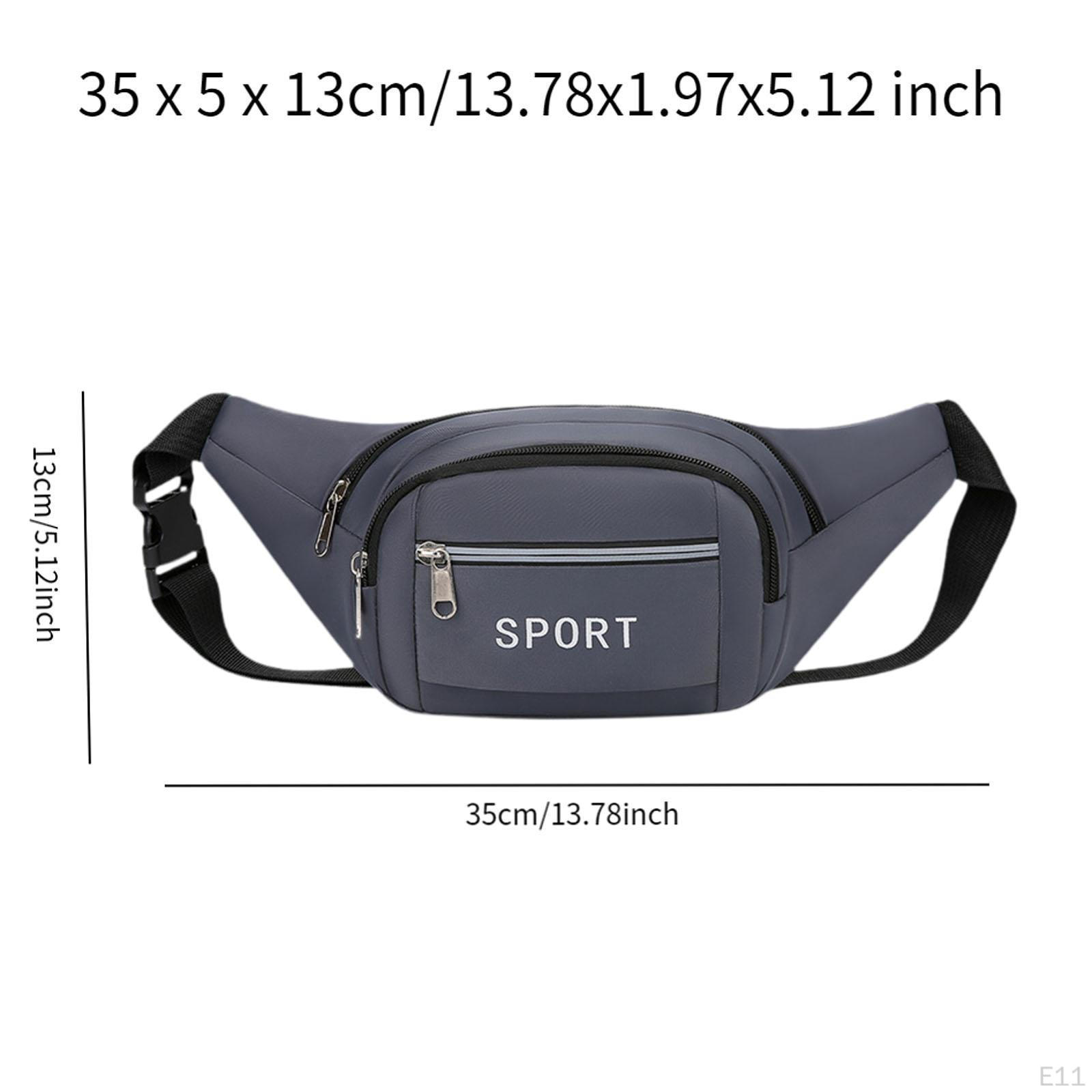 Поясная сумка-мешок на пояс с застежкой-молнией и быстрым креплением на плечо для бега — фото 7