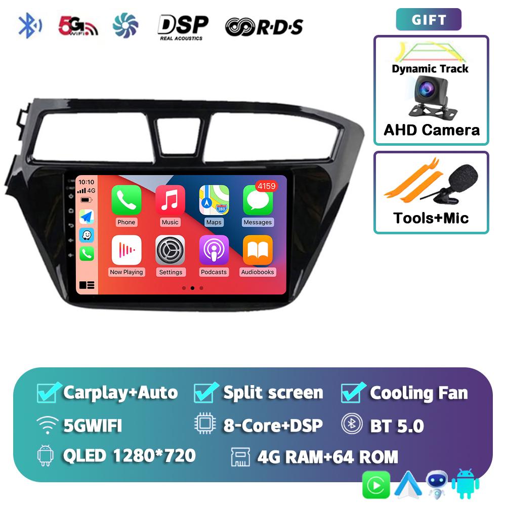 Android 14 Carplay Auto Car Radio For Hyundai I20 LHD 2015 2016 2017 2018 Navigation GPS Multimedia Video Player 2Din DVD Stereo