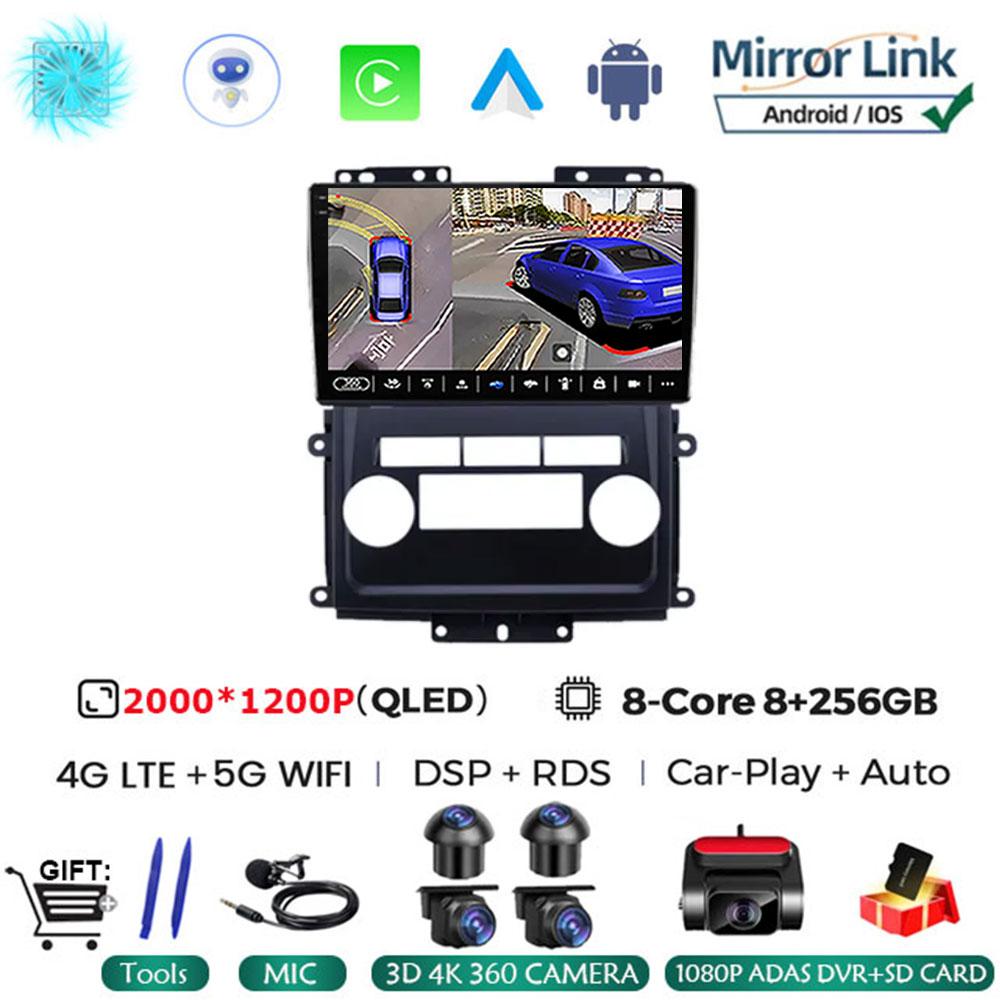 Android 14 Car Radio For Nissan Frontier Xterra 2009 - 2012 QLED Wireless Carplay Auto Multimedia 4G LTE Stereo RDS BT No 2din
