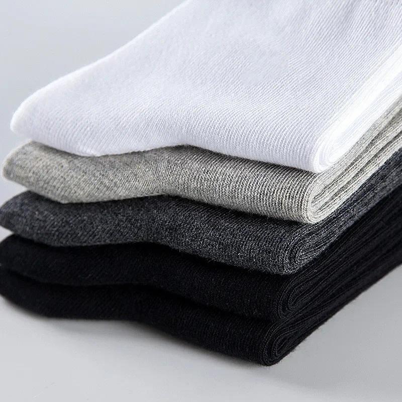 

Мужские деловые носки Черные Дышащие Полиэстер Потоотводящие Деловые носки Мужской размер США (6.5-11)Модные аксессуары EUR39-45 (US 6.5-11) чёрный