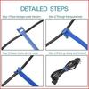 30Pcs Reusable Nylon Cable Ties for Wire Organization and Cable Management Fits Electrical Wires Earphones Mouse Cables